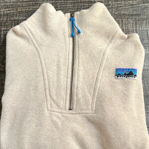 Patagonia Men's Zip-Up Sweater in Cream